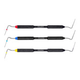 Buchanan Hand Pluggers Set - 3PCS Dual-Ended NiTi/Stainless Steel Endo Obturation Tools #1 #2 #3