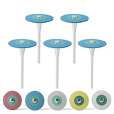 Dental Rubber Diamond Polishers - 5-Piece Set for Porcelain & Zirconia Restorations | 26mm Lab Wheels