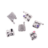 20pcs Dental Orthodontic Metal Brackets MIM Monoblock - Roth/MBT 0.022 Hooks 345 Low Friction