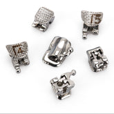 Dental Passive Self-Ligating Orthodontic Brackets 24pcs - Roth 0.022 Hooks 3 4 5 with 1st Molar Buccal Tubes