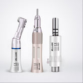 Dental Low Speed Handpiece Kit 2/4 Hole - E-type Air Motor + Straight Nosecone + Contra Angle