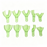 10pcs Dental Plastic Metal Mesh Impression Tray Set - Full Mouth Upper & Lower All Sizes