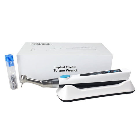 Dental Wireless Implant Electric Torque Driver - 16pcs Screwdrivers 20:1 Contra Angle 10-50Ncm