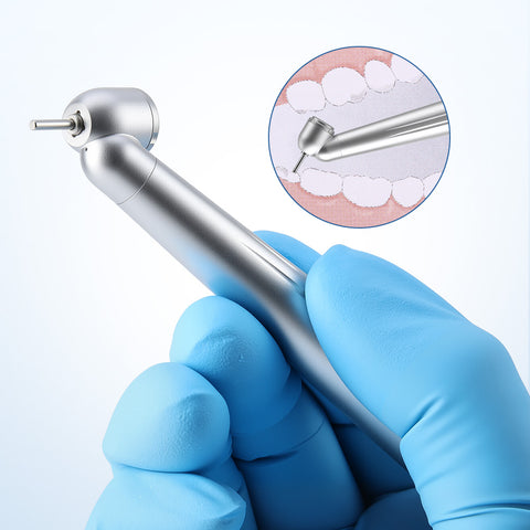 Dental 45 Degree Surgical High Speed Handpiece Standard Head Push Button Single Way Spray