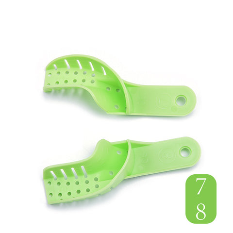 10pcs Dental Plastic Metal Mesh Impression Tray Set - Full Mouth Upper & Lower All Sizes
