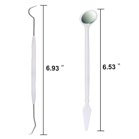 50 Packs Dental Disposable Instrument Kit Mirror and Explorer Probe Multiple Function