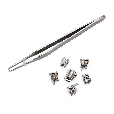 Dental Passive Self-Ligating Orthodontic Brackets 24pcs - Roth 0.022 Hooks 3 4 5 with 1st Molar Buccal Tubes