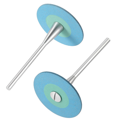 Dental Rubber Diamond Polishers - 5-Piece Set for Porcelain & Zirconia Restorations | 26mm Lab Wheels