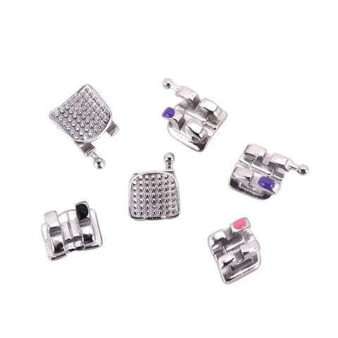 20pcs Dental Orthodontic Metal Brackets MIM Monoblock - Roth/MBT 0.022 Hooks 345 Low Friction