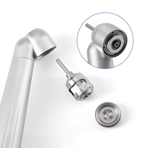 Dental 45 Degree Surgical High Speed Handpiece Standard Head Push Button Single Way Spray