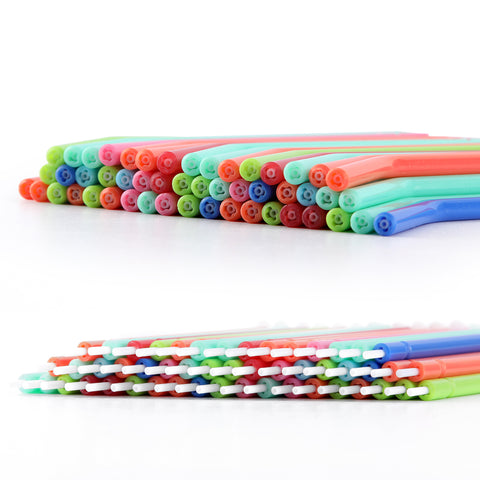 250 Pcs Disposable 3-Way Air Water Syringe Tips - Multicolor Dental Nozzle Heads