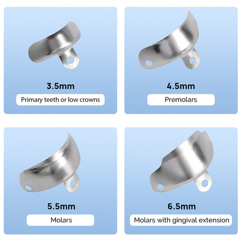 Dental Sectional Matrix System Kit | Bands Rings Wedges Guards Complete Restoration Set