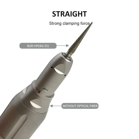 Dental Low Speed Handpiece Kit 2/4 Hole - Contra Angle + Straight + E-type Air Motor External Water Spray