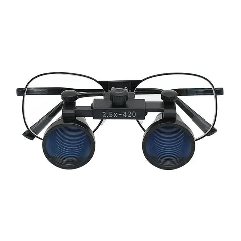 Dental Binocular Loupes 2.5X/3.5X - Optical Glass Headband Magnifier 320-420mm