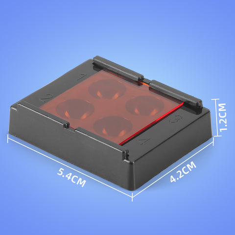 4 Holes/8 Holes Dental Veneer Storage Box | Teeth Patch & Denture Retainer Molar Case