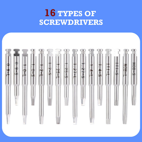 Dental Wireless Implant Electric Torque Wrench - 16 Drivers Kit 10-50Ncm