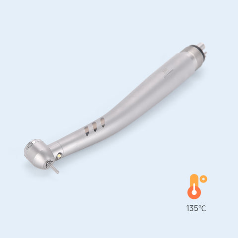 Dental LED High Speed Handpiece E-generator - Push Button Triple Water Spray 2/4 Hole