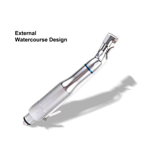 Dental Low Speed Handpiece Kit 2/4 Hole - E-type Air Motor + Straight Nosecone + Contra Angle