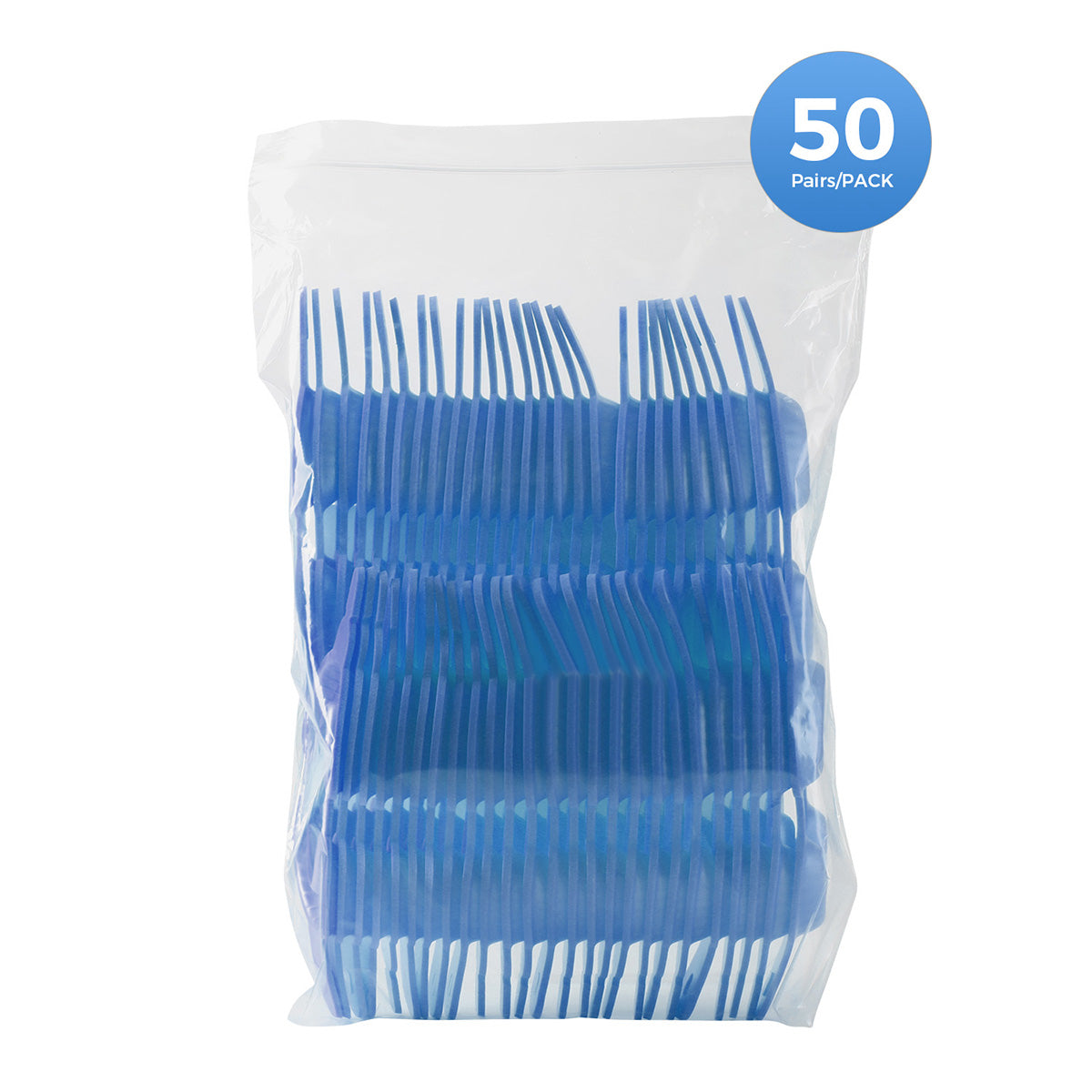 50-Pack Dental Disposable Fluoride Trays - EVA Foam Impression Trays (S/M/L)