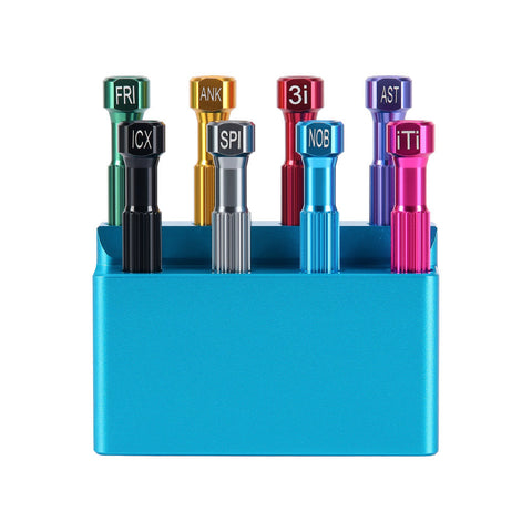 Set Dental Implant Screw Driver 8pcs Screwdrivers with Holder Laboratory Instrument Dentistry Tools