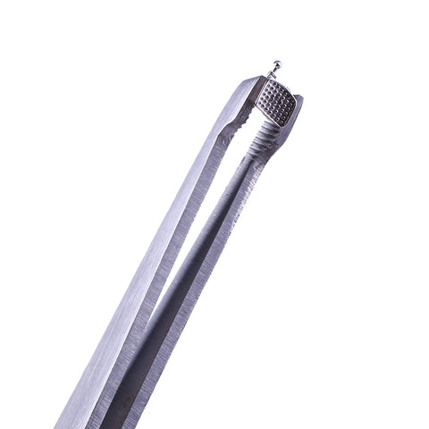 Orthodontic Bracket Tweezers - 5 Pack Stainless Steel Serrated Forceps for Bracket Placement