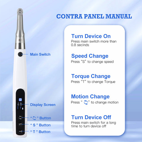Dental Wireless Implant Electric Torque Wrench - 16 Drivers Kit 10-50Ncm