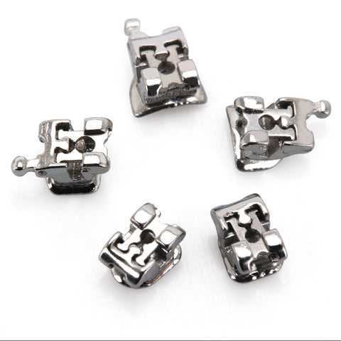 Dental Passive Self-Ligating Orthodontic Brackets 24pcs - Roth 0.022 Hooks 3 4 5 with 1st Molar Buccal Tubes