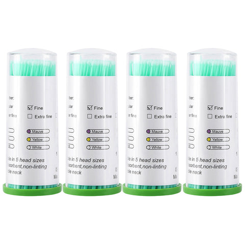 4 Barrels Disposable Dental Microbrush Applicators - 1.2/1.5/2.0/2.5mm | Dentistry Cleaning Tools