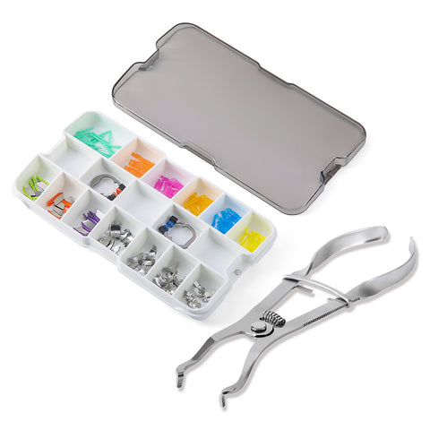 Dental Sectional Matrix System Kit | Bands Rings Wedges Guards Complete Restoration Set