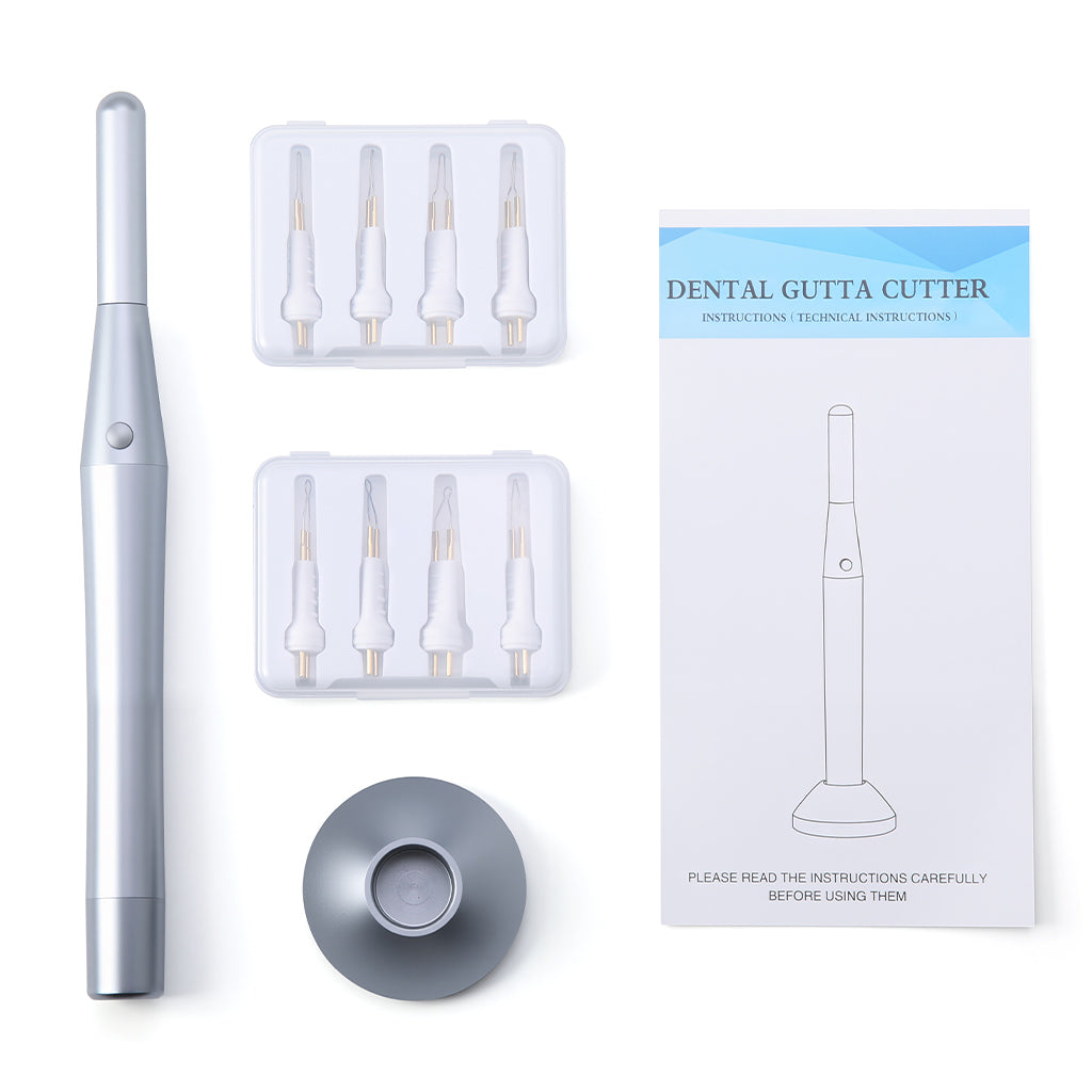Dental Wireless Gutta Percha Cutter - 280°C Heating Pen with 8 Tips Root Canal Instrument