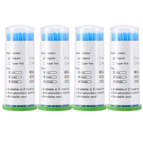 4 Barrels Disposable Dental Microbrush Applicators - 1.2/1.5/2.0/2.5mm | Dentistry Cleaning Tools