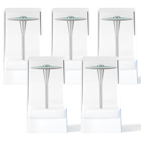 Dental Rubber Diamond Polishers - 5-Piece Set for Porcelain & Zirconia Restorations | 26mm Lab Wheels