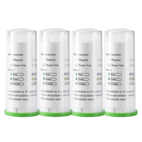 4 Barrels Disposable Dental Microbrush Applicators - 1.2/1.5/2.0/2.5mm | Dentistry Cleaning Tools