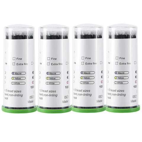 4 Barrels Disposable Dental Microbrush Applicators - 1.2/1.5/2.0/2.5mm | Dentistry Cleaning Tools