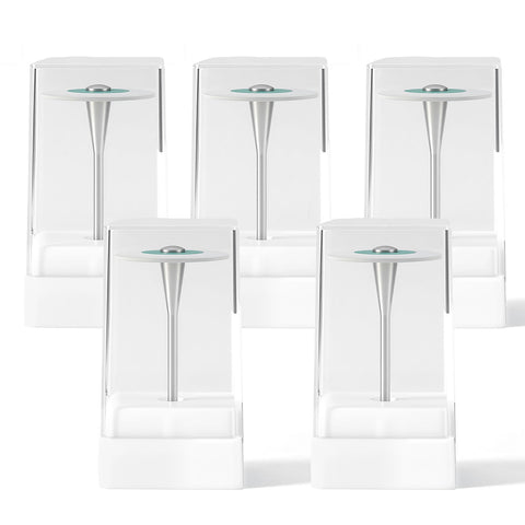 Dental Rubber Diamond Polishers - 5-Piece Set for Porcelain & Zirconia Restorations | 26mm Lab Wheels