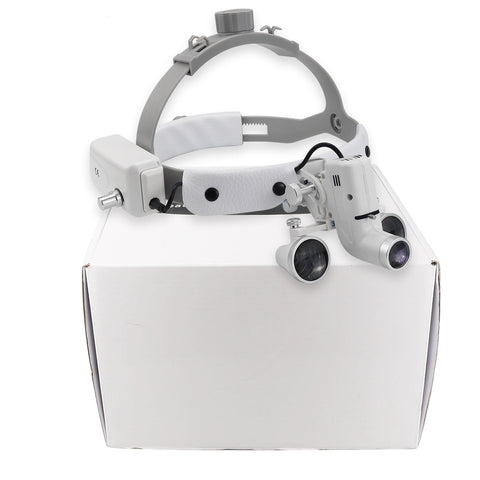Adjustable 5W LED Dental Loupes 2.5X/3.5X Binocular Head Lamp