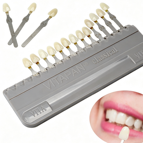 VITA 16 Colors Teeth Shade Guide - VITAPAN Classical Porcelain Crown Veneer Color Matching CE Certified