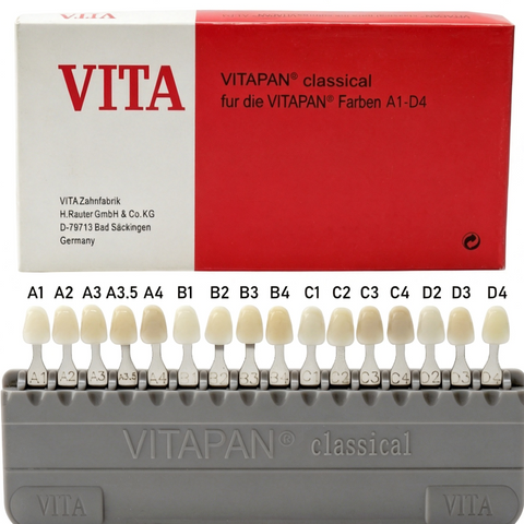 VITA 16 Colors Teeth Shade Guide - VITAPAN Classical Porcelain Crown Veneer Color Matching CE Certified