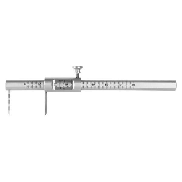 Dental Orthodontic Sliding Caliper 0-80mm Implant Measuring Gauge Scale Round - Image 6